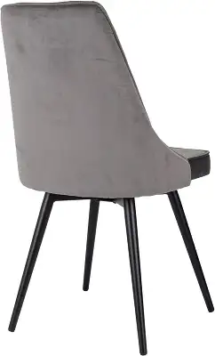 Стул для дома Бюрократ CH-K4_SP_2 с повор.мех. комплект 2шт т.серый Holland 18 металл черный на ножках (CH-K4_1/SP/HL18_2)