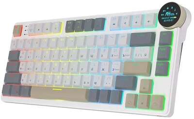 Клавиатура Royal Kludge RK N80 Pearly Dawn USB/2.4 GHz/Bluetоoth, RGB, Hot Swap, Red switch