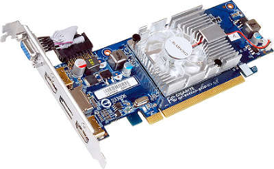 Видеокарта PCI-E AMD RadeOn HD5450 512MB DDR2 GigaByte EAH5450 GV-R545D2-512D