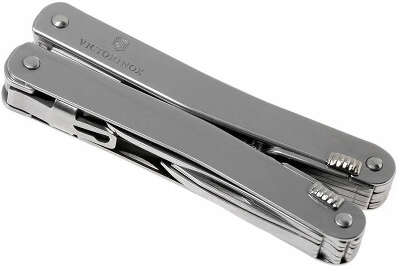Мультитул Victorinox SwissTool Spirit X (3.0235.L) 105мм 35функц. мини-отвертка/штопор/набор бит/чехол кожаный серебристый карт.коробка