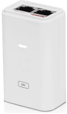 Инжектор Ubiquiti POE-24-24W-G-WH, Gigabit PoE Injector, 24V/1A (24W), white