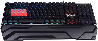Клавиатура A4Tech Bloody B3370R черный USB Multimedia for gamer LED (подставка для запястий)