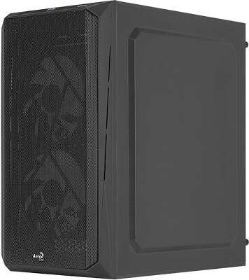 Корпус AeroCool CS-107-A-BK-v2, черный, mATX, Без БП (CS-107-A-BK-v2 )