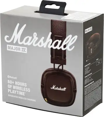 Гарнитура накладные Marshall Major IV коричневый беспроводные bluetooth оголовье (MAJOR IV BROWN)