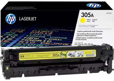 HP 305A Yellow Original LaserJet Toner Cartridge (CE412A)