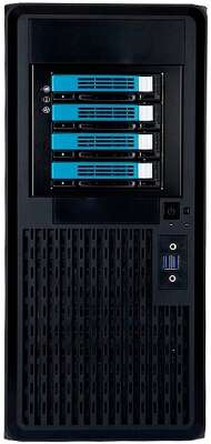 BigTower InWin PE689BL USB3.0*2+A(HD)+fron fan 120mm*1+rear fan 120mm*1+ 2*2SATA+1*1SATA+Intrusion Switch/ holes for SL20” RACKMOUNT  w/o PSU [6141921]