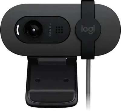 Камера Web Logitech HD Webcam Brio 90 графитовый 2Mpix (1920x1080) USB Type-C с микрофоном (960-001581)
