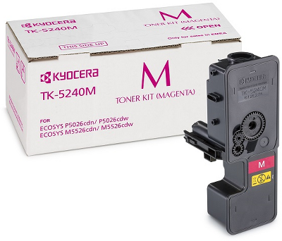 Kyocera Тонер-картридж TK-5240M для P5026cdn/P5026cdw/M5526cdn/M5526cdw пурпурный (3000 стр.)