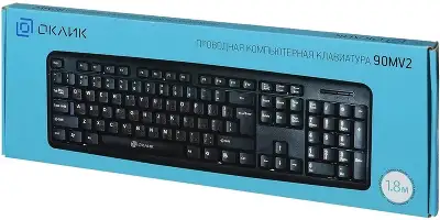 Клавиатура Оклик 90MV2 черный USB (1185967)