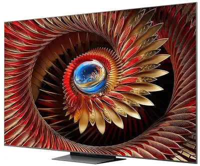 Телевизор LED TCL 75" 75C8K Mini LED QD Mini LED Frameless черный 4K Ultra HD 144Hz DVB-T DVB-T2 DVB-C DVB-S DVB-S2 USB WiFi Smart TV