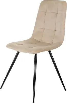 Стул для дома Бюрократ CH-K1 бежевый Holland 06 металл черный на ножках (CH-K1_1/HL07)