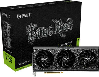 Видеокарта Palit NVIDIA nVidia GeForce RTX 4080 GAMEROCK OMNIBLACK 16Gb DDR6X PCI-E HDMI, 3DP