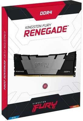 Модуль памяти Kingston 32GB DDR4 3600 FURY Renegade Black XMP Non-ECC Unbuffered DIMM (Single Module) 2RX8 18-22-22 1.35V 288-pin 16Gbit