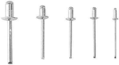 Набор заклепок Deli DL236906 75шт (2,4 / 3,2 / 4,0 / 4,8 / 6,0 мм) * 15 шт, пластиковый кейс