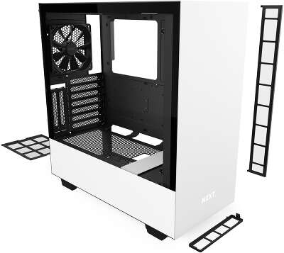 Корпус NZXT H510i White/black, белый/черный, ATX, Без БП (CA-H510I-W1)