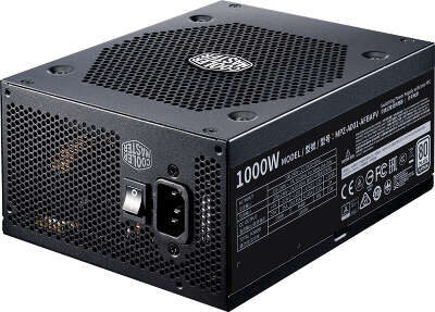 Блок питания 1кВт ATX CoolerMaster V1000, 135 мм, 80 Plus Platinum