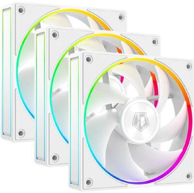 Case Fan ID-Cooling AF-127-ARGB-W Trio,  120мм, Ret
