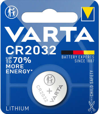 Батарея Varta Electronics BL1 Lithium CR2032 (1шт) блистер