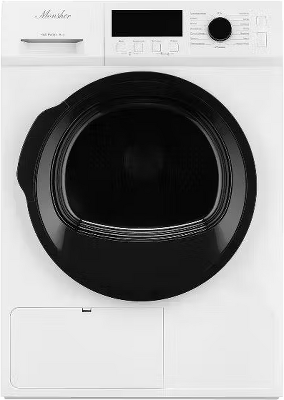 Сушильная машина MONSHER/ Сушильная машина MONSHER, High-Tech, загрузка 8 кг, 16 программ, тепловой насос, подсветка барабана, отсрочка старта, электронное управление, блокировка от детей, энергоэффективность А++, цвет белый