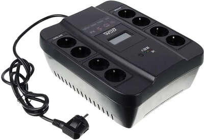 ИБП POWERCOM Spider SPD-550U LCD black (линейно-интерактивный, 550VA, 330W, 4+4xEURO, RJ11/RJ45, USB) (SPD-550U LCD)