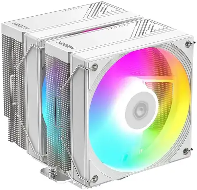 Cooler ID-Cooling FROZN A620 PRO SE ARGB WHITE Soc-AM5/AM4/1200/1700/1851 серебристый/белый 4-pin 15-27.2dB Al+Cu 260W 1190gr Ret 