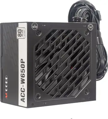 Блок питания Accord ATX 650W ACC-W650P 80+ white (20+4pin) 120mm fan 6xSATA RTL