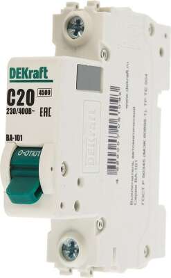 Авт. выкл. 1Р 16А х-ка C ВА-101 4,5кА DEKraft