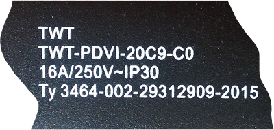 Блок розеток вертикальный Блок розеток вертикальный, 1-фазный с автоматом, A/V-метр, 16A / 250V, 20xC19, шнур 3.0 м, разъем C20