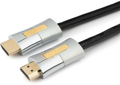 Кабель HDMI Cablexpert, серия Platinum, 1 м, v2.0, M/M, позол.разъемы, металлический корпус, ферритовые кольца