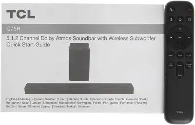 Саундбар TCL Q75H 5.1.2 420Вт+200Вт черный