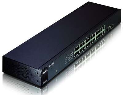 Коммутатор Zyxel GS1100-24 GS1100-24-EU0101F 24G неуправляемый