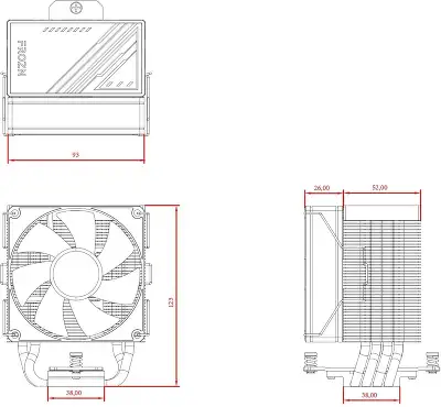 Кулер для процессора ID-COOLING A400 Soc-AM5/AM4/1151/1200/1700 черный 4-pin 25.8dB Al+Cu 180W 580gr Ret