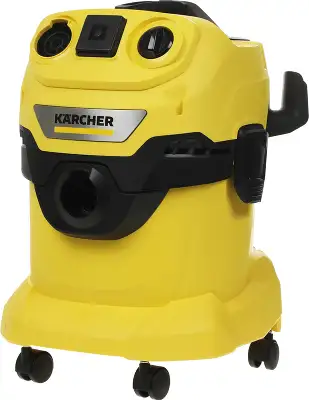 Строительный пылесос Karcher WD 4 P V-20/5/22 1000Вт (уборка: сухая/сбор воды/выдув) желтый