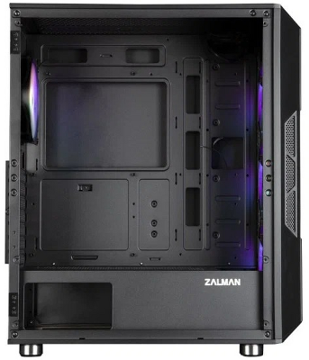 корпус ZALMAN I3 NEO BLACK, ATX, BLACK, FRONT MESH, WINDOW, 2x3.5", 3x2.5", 1xUSB2.0, 2xUSB3.0, FRONT 3x120mm FRGB, REAR 1x120mm FRGB