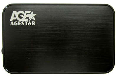 Внешний корпус для HDD AgeStar 3UB3A8-6G SATA III пластик черный 3.5"