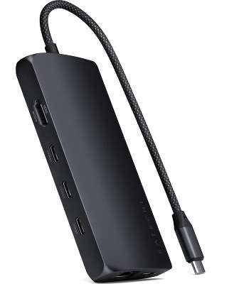 Адаптер Satechi USB-C Multiport Adapter 8K with Ethernet V3. Цвет: полуночный серый