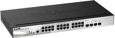 Коммутатор D-Link DGS-1510-28LP/ME 24G 2SFP 2SFP+ 24PoE 193W управляемый