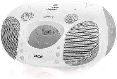 Аудиомагнитола BBK BX110BT белый 3.6Вт/CD/MP3/FM(an)/USB/BT