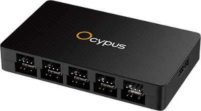 концентратор Ocypus Delta EH10 BK, 10 ports FAN/ARGB Hub
