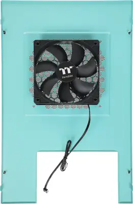 Корпус Thermaltake The Tower 100 Turquoise голубой без БП miniITX 1x120mm 3x140mm 2xUSB3.0 audio bott PSU