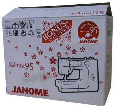 Швейная машина Janome Sakura 95 белый/цветы