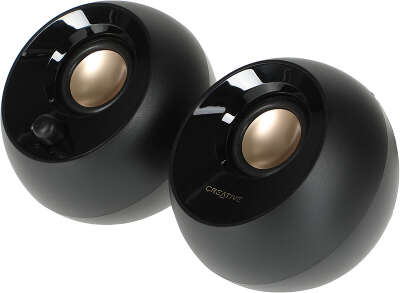 Колонки Creative Pebble MF1680 2.0 черный 4.4Вт 51MF1680AA000