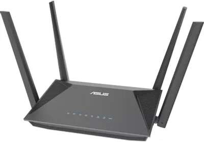 Роутер беспроводной ASUS RT-AX52  802.11n/ac/ax, 3 LAN, 1000 Мбит/с, 4 (802.11n), 5 (802.11ac), 6 (802.11ax), IPv6, черный 