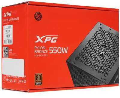 Блок питания 550 Вт ATX Adata XPG PYLON, 120 мм, 80 Plus Bronze