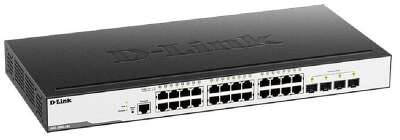 D-Link DGS-3000-28L/B1A Управляемый L2 коммутатор с 24 портами 10/100/1000Base-T и 4 портами 1000Base-X SFP