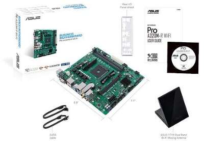 Материнская плата mATX LGAAM4 ASUS PRO A320M-R WI-FI/CSM