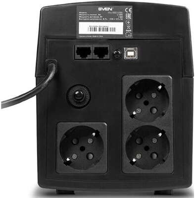 PowerCom Raptor RPT-1025AP LCD ИБП {Line-Interactive, 1025VA/615W, Tower, 4xEURO, LCD, USB}{1107532}
