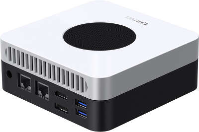 Неттоп Chuwi LarkBox X N100 (0.8) 12Gb SSD512Gb UHDG Windows 11 Pro 2.5xGbitEth+1xGbitEth WiFi BT черный/белый