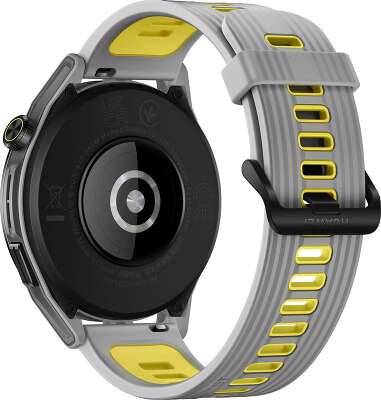 Смарт-часы Huawei Watch GT Runner-B19A 46мм 1.43" AMOLED корп.черный рем.серый разм.брасл.:140-210мм (55028108)