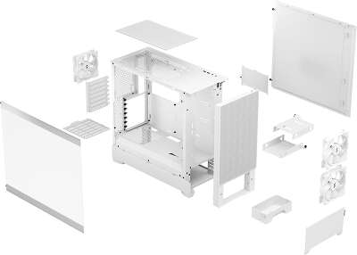 Корпус Fractal Design Pop Air White TG Clear Tint, белый, ATX, Без БП (FD-C-POA1A-03)